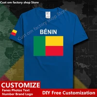 benin beninese country flag %e2%80%8bt shirt free custom jersey diy name number logo 100 cotton t shirts men women loose casual t shirt