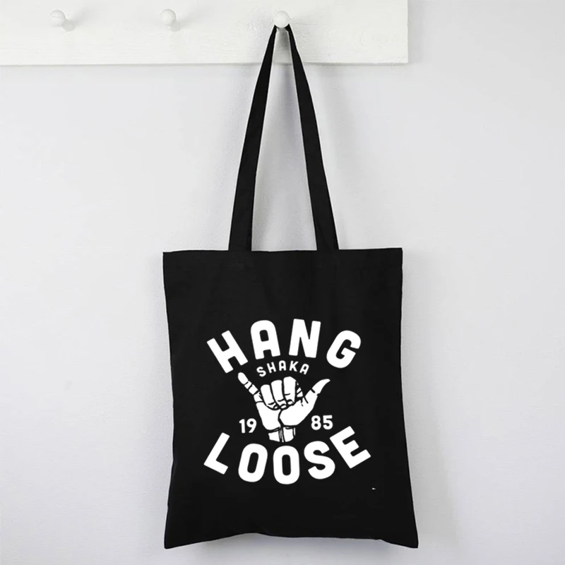 

Гавайская сумка для покупок волнистые ретро сумки-тоуты Женская пляжная сумка для отпуска Алоха летняя многоразовая сумка для покупок L