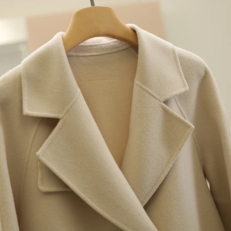 Цена по счетчику 599 [Подтяжка] 00 Элегантный двубортный флисовый свободный