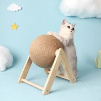 cupabear cat scratching ball toys funny natural sisal interactive scratcher for cat kitten claw sharpener furniture supplies
