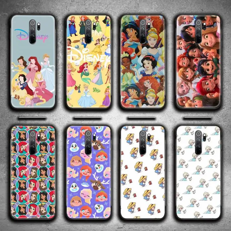 

Disney Princess Phone Case for Redmi 9A 9 8A Note 11 10 9 8 8T Pro Max K20 K30 K40 Pro