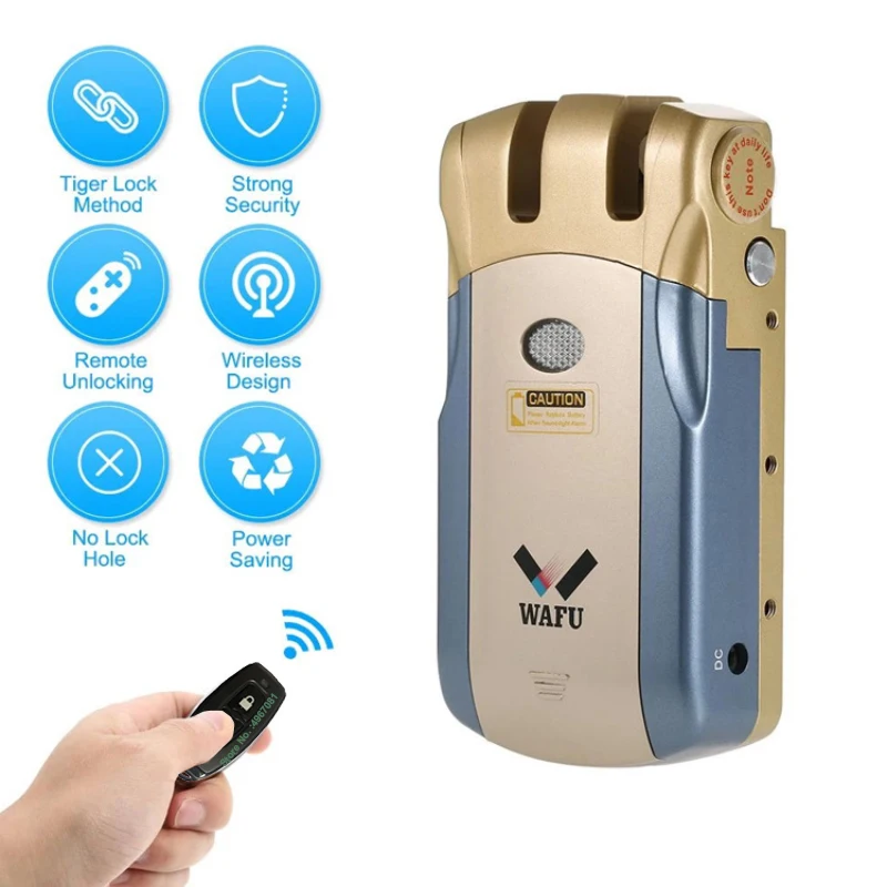 Wafu 019 Беспроводной Дверной Замок Умный С Дистанционным Управлением Защита