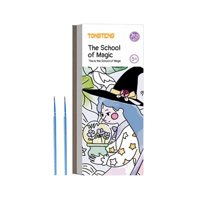 

Детская книжка-раскраска для акварели, детские книжки-раскраски, граффити, карманные акварельные книжки