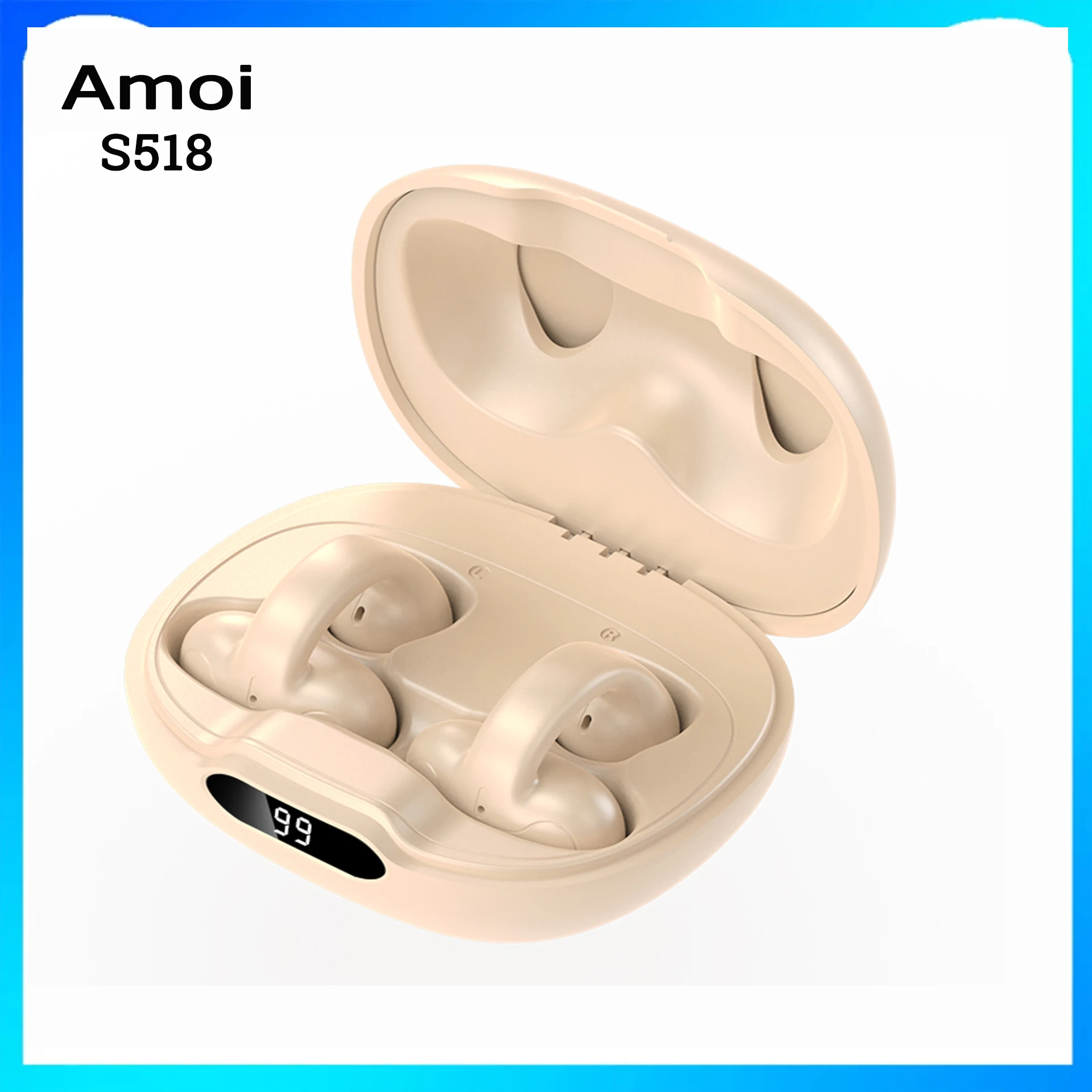 Новинка 2023, класс Ipx8, Bluetooth-гарнитура с костной проводимостью, беспроводные наушники-вкладыши с зажимом, наушники с шумоподавлением для всех стандартов