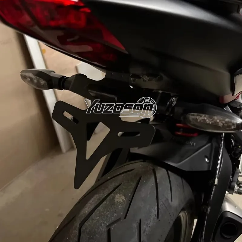 Фото Кронштейн для крепления номерного знака для Triumph Street Triple 675 R RX 2013-2016, комплект для снятия заднего крыла, держатель номерного знака, рамка №3