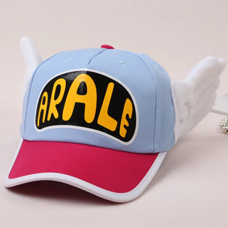 Аниме милая подсветка Dr.Slump Косплей Arale Cap Sweet Angel Wings шляпы Хлопковые бейсболки