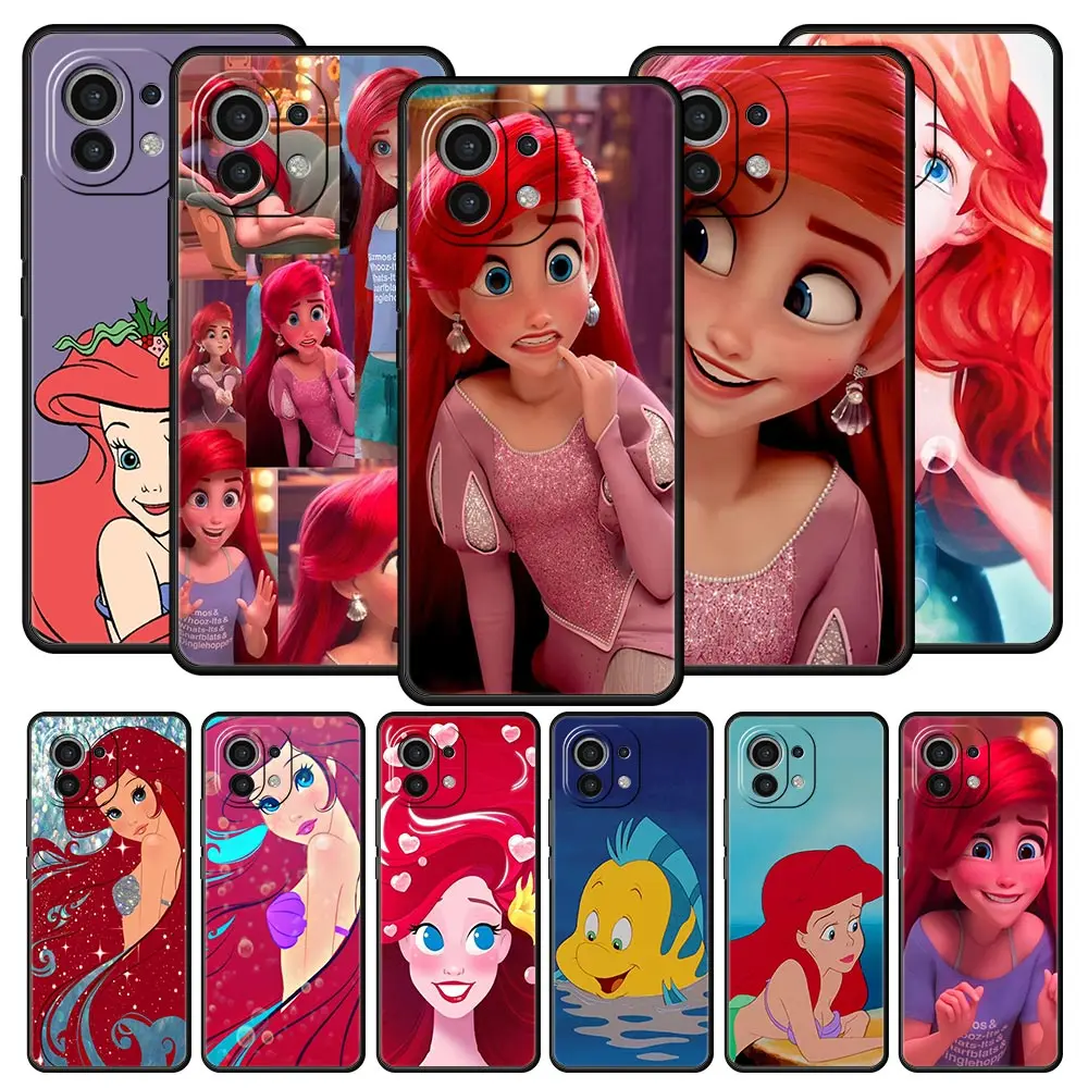 

Disney Ariel Snow White Prince Case For Xiaomi Mi Poco X4 X3 NFC M3 F3 M4 12 11 Ultra 11X 11T 11i Note 10 Lite 10T Pro 9T Cover