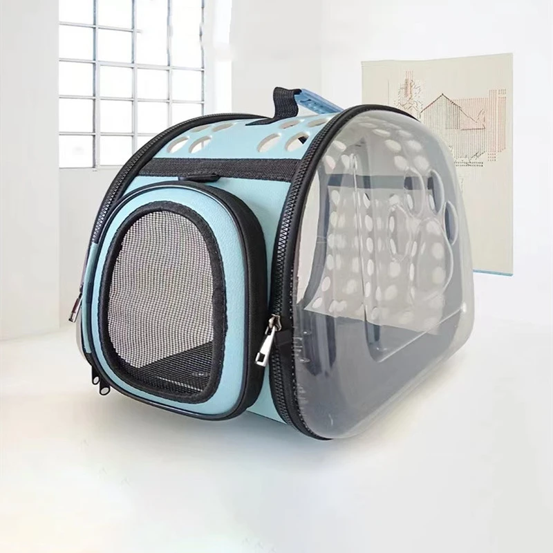 

Воздухопроницаемые сумки для переноски кошек, прочная прозрачная сумка для переноски кошек и собак, дорожная сумка через плечо для домашни...