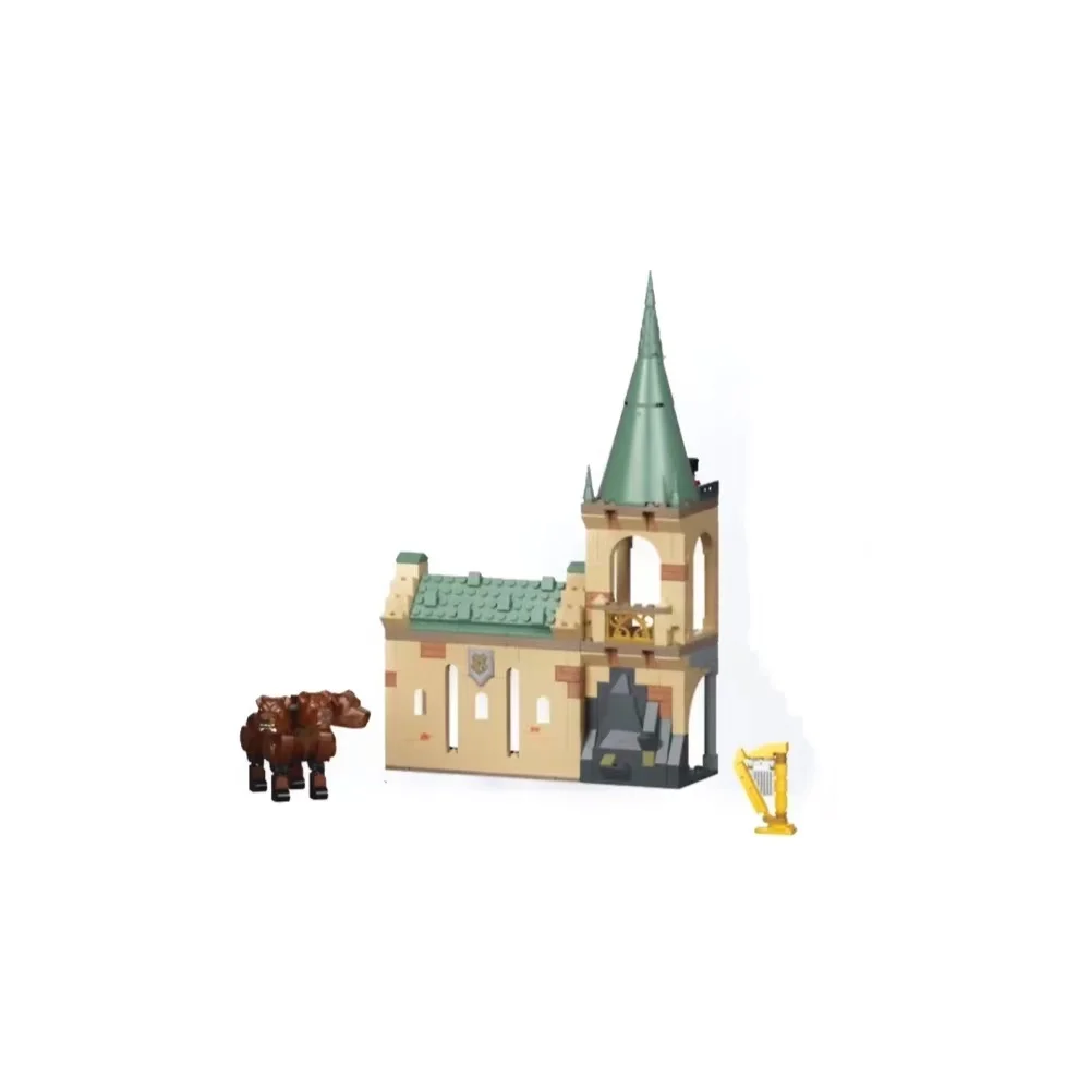 

76387 3-headed dog Fluffy Encounter Secrets Chamber 76389 Village Visit Dolls Model Block Toy Christmas Gifts