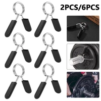 2 pcs 252830 mm barbell clamp spring collar clips gym weight dumbbell lock standard lifting kit gym weightlifting lock
