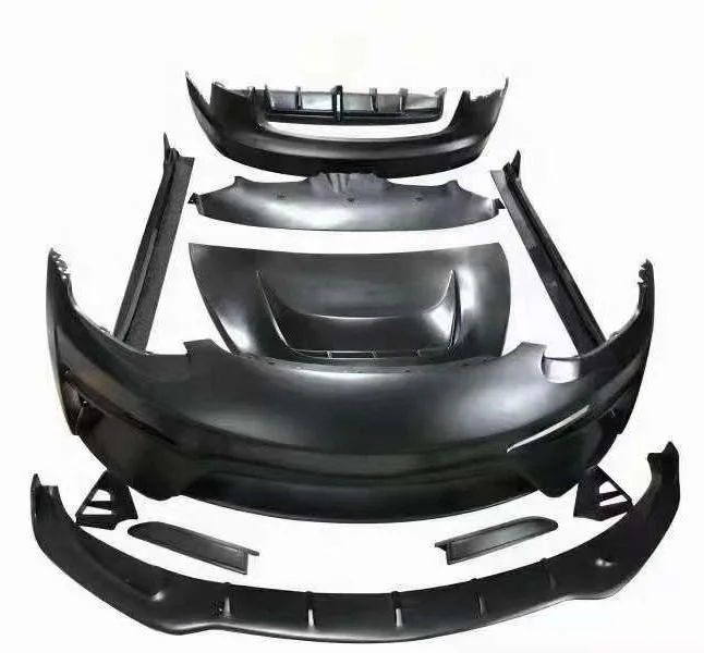 

High Quality For Tesla Model 3 ROBOT Style carbon fiber Front Rear Bumper Lip Side Skirts Engine Hood Spoiler Wing Body Kit
