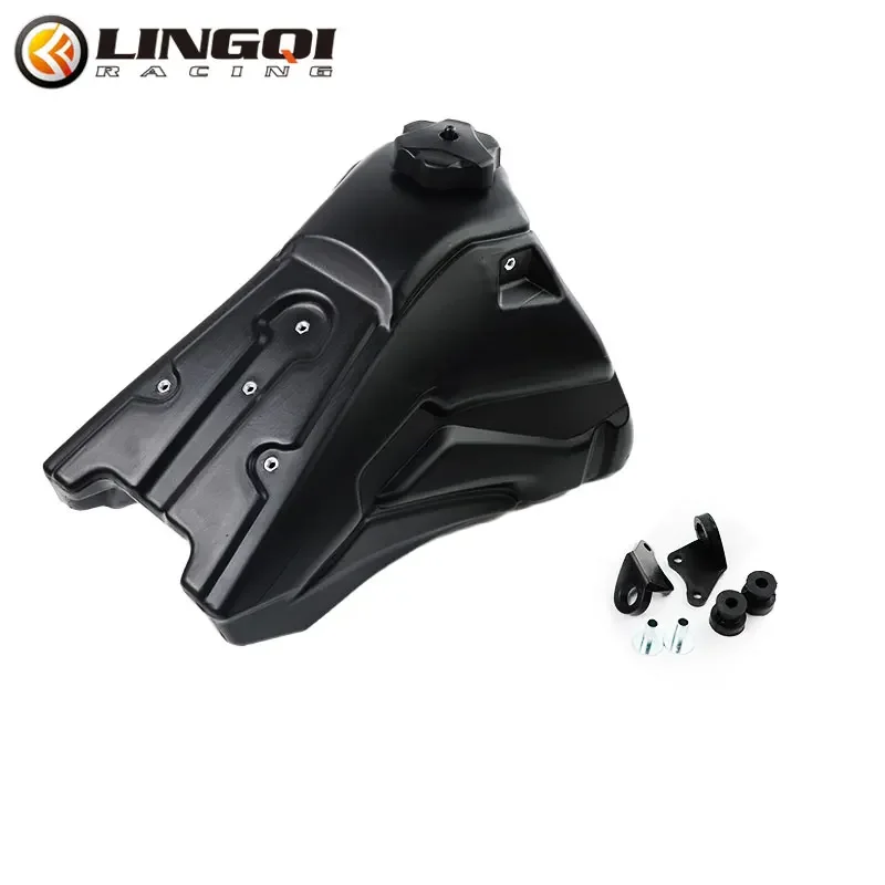 

LYNNCHI мотоциклетные топливные баки 10 л, черные пластиковые газовые бензиновые баки для Kayo T2 T4 250, аксессуары для внедорожников