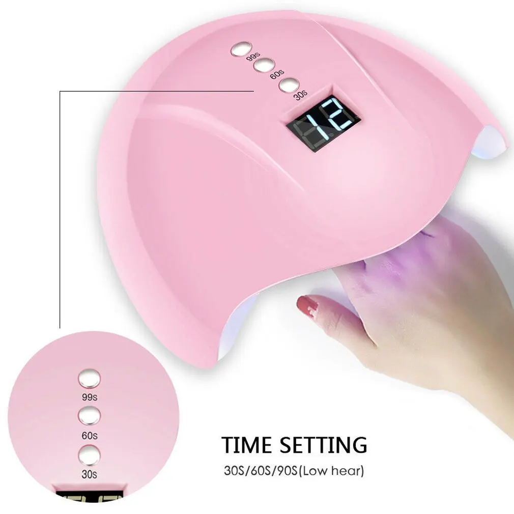 

Nail Dryer 36W UV LED Nail Lamp Gel Polish Curing Light for All Gels 30s/60s/99s Timer LCD Display Intelligent Manicure Lamps