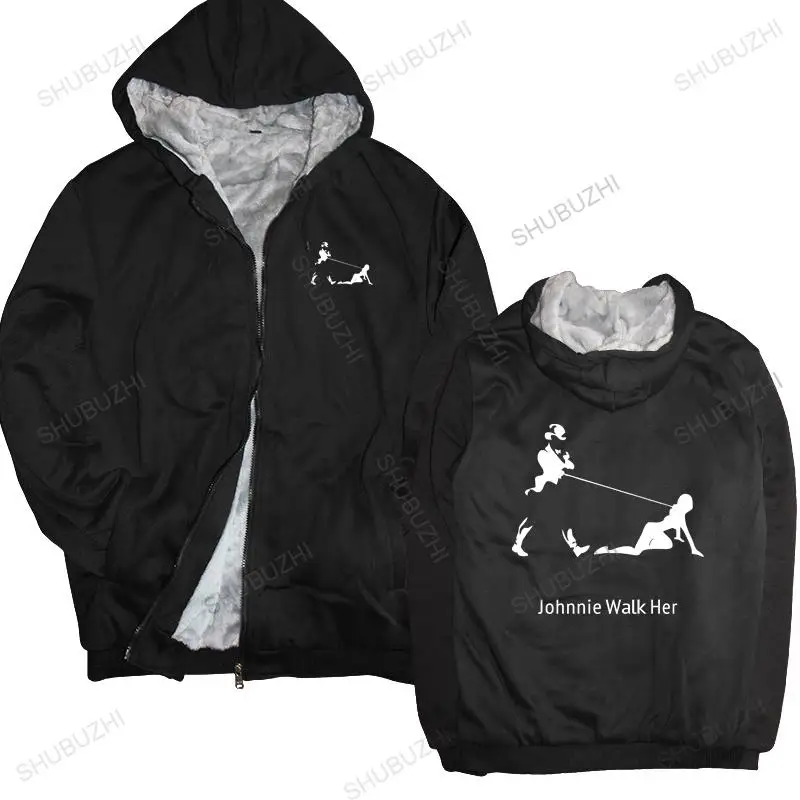 

autumn winter hoodies Johnnie Walker hoodies Funny Humor Gift Present Walk Her warm coat men shubuzhi hoody