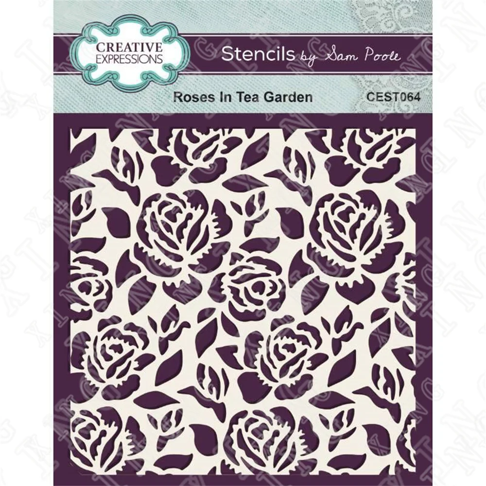 

Roses in Tea Garden Diy Layering Stencils Painting Scrapbook Coloring Embossing Album Decorative Template 2022 New Arrival