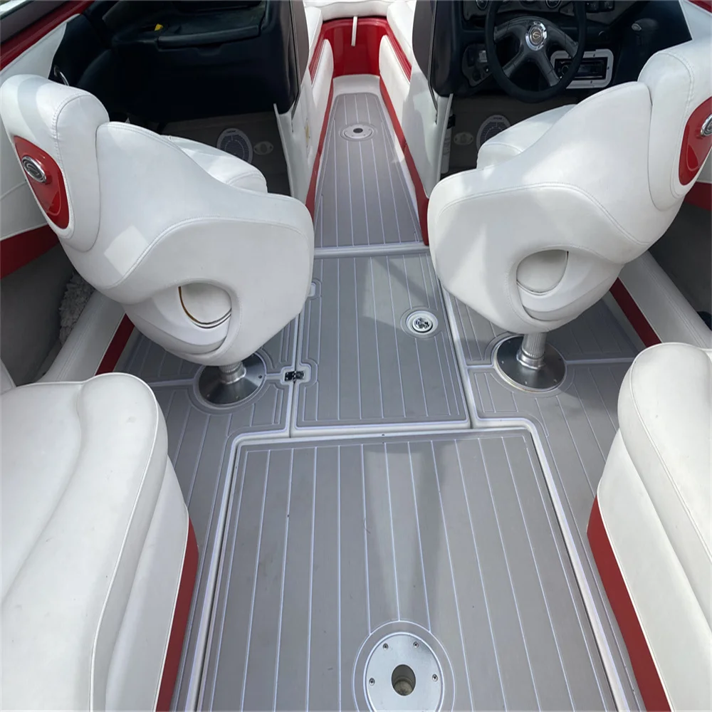 2004 Crownline 225 LPX Limited Подушечки для плавания в кабине 1/4 дюйма 6 мм EVA Faux Teak SeaDek MarineMat