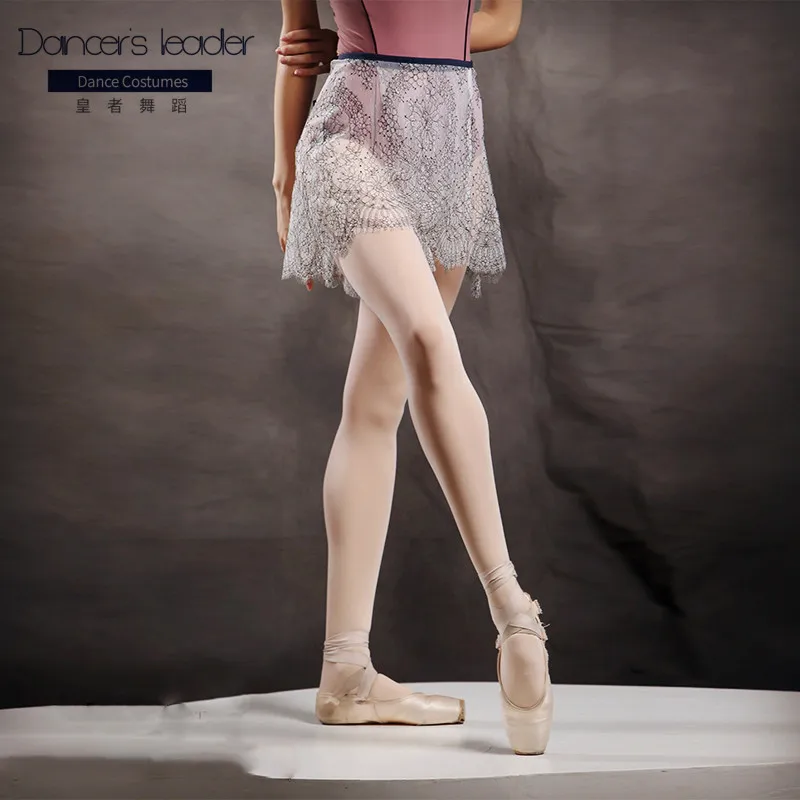 

Fairy Ballet Skirt Delicate Elegant Lace Ballet Dance Lace Up Practice Skirt Adult Dance Lyrical Skirt