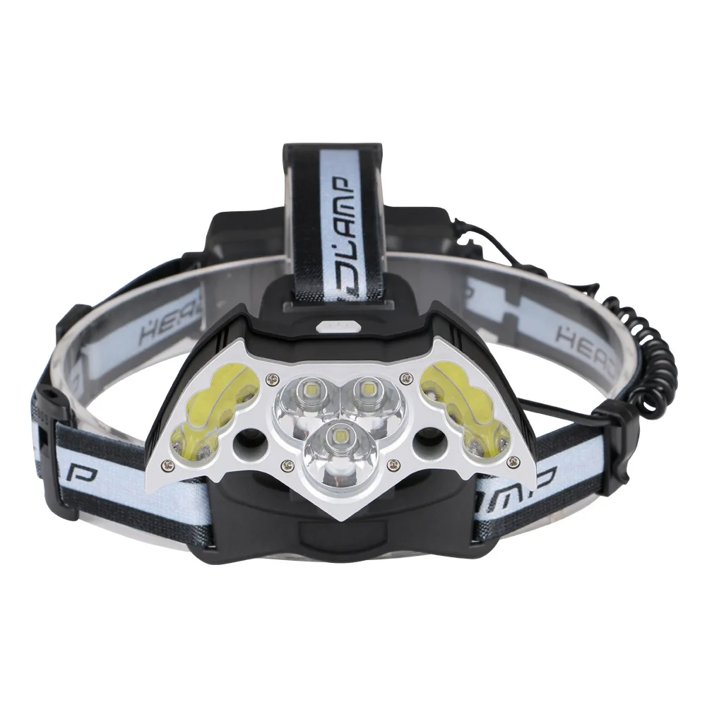 

New T LED Aluminum Alloy Multi Bead Bat Headlight USB Charging Headlamp