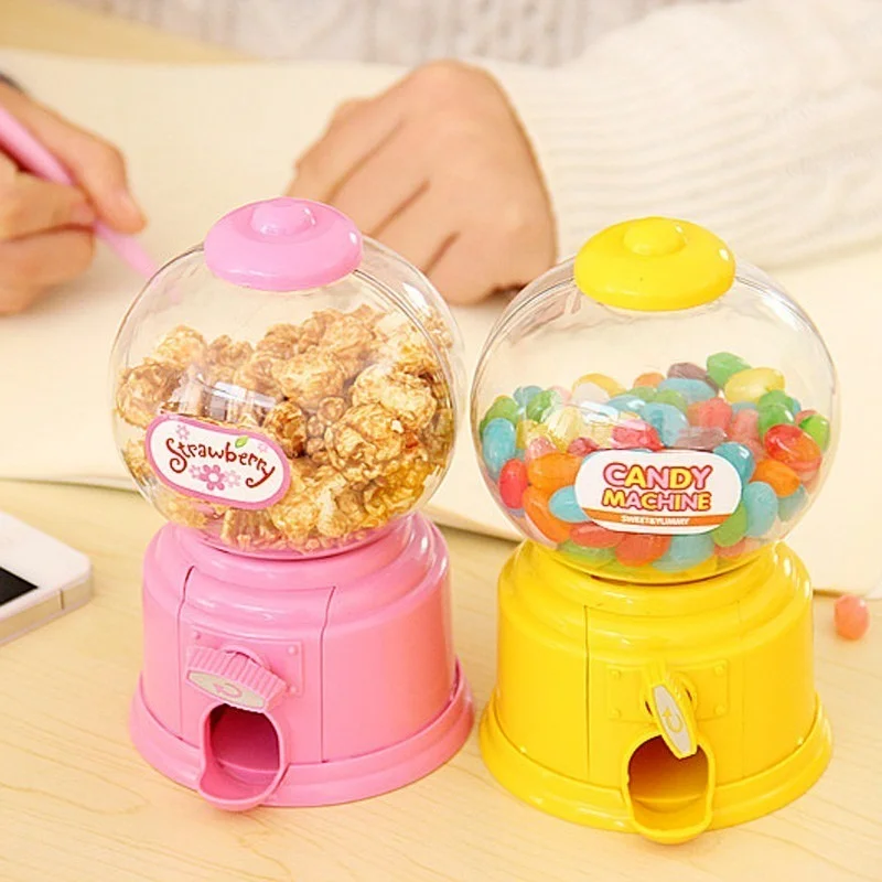 Cute Sweet Mini Candy Machine Kids Bubble Gift Children Bank Toys Dispenser E2S Gumball Coin Saving Box Piggy Home Decor | Дом и сад