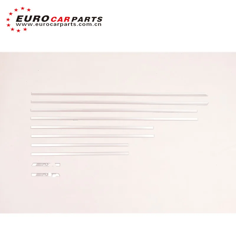 

W463 G63 G65 style silver trim strip high quality gold side molding trim kit G-class ABS material 1990-2018 years