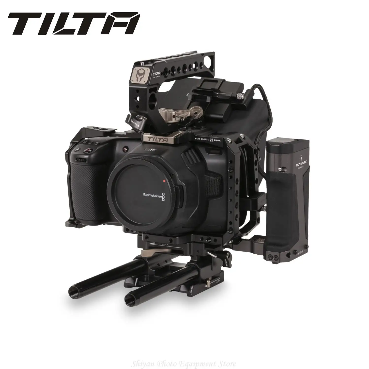 

TILTA TA-T01 Camera Cage Basic Kit Tilta Gray Black For BMPCC 4K 6K / Follow Focus Systems / Battery Plates