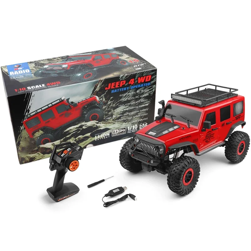 Wltoyss 104311 Двойной мост 1/10 2 4G Матовый рок-гусеничный автомобиль 4WD Грузовик