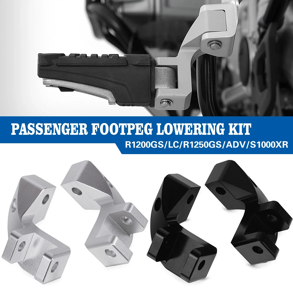 

Passenger Footrest Lowering Kit FOR BMW R1200GS LC 2013- 2017 2018 R1200GS LC R1250GS R 1250 GS GSA R 1200 GS LC ADV 2014-2018