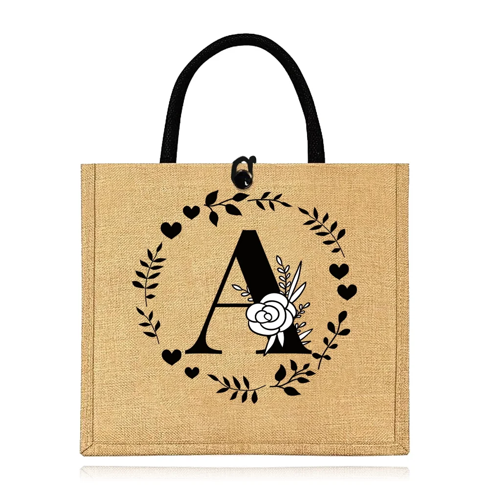 Сумка-Органайзер женская льняная с принтом саквояж из искусственного хлопка