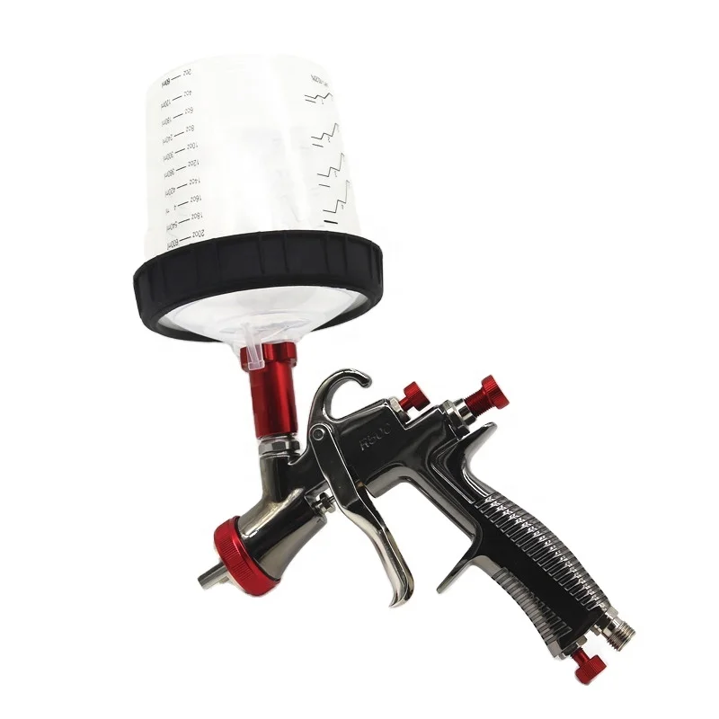 

Spray Gun R500 Car Paint Gun With Palstic Tank H/O Quick Cup Adapter With Mixing Cup No-Clean TankSpr