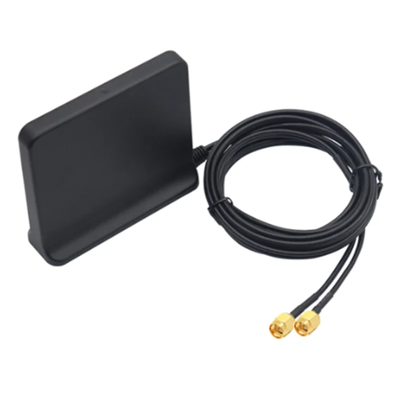 Boost сигнала 5G 4G LTE 3G GSM Mimo Aerial High Gain 12Dbi 600-6000 МГц Внешняя Omni Wi-Fi антенна (черная с