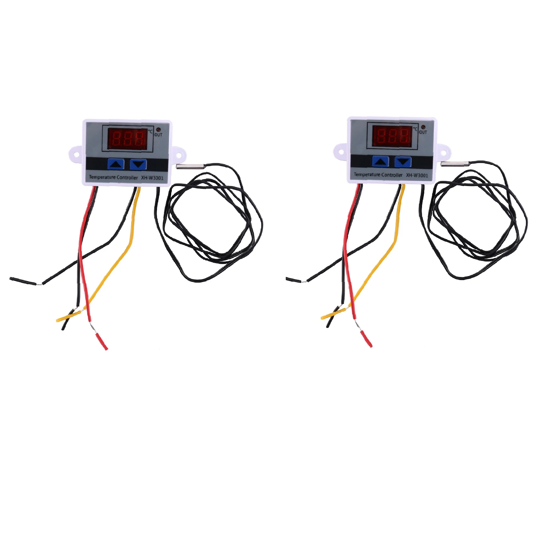 Фото Цифровой терморегулятор ABJI-2X 10A AC110-220V XH-W3001 для инкубатора, с функцией охлаждения и нагрева, датчик NTC №4