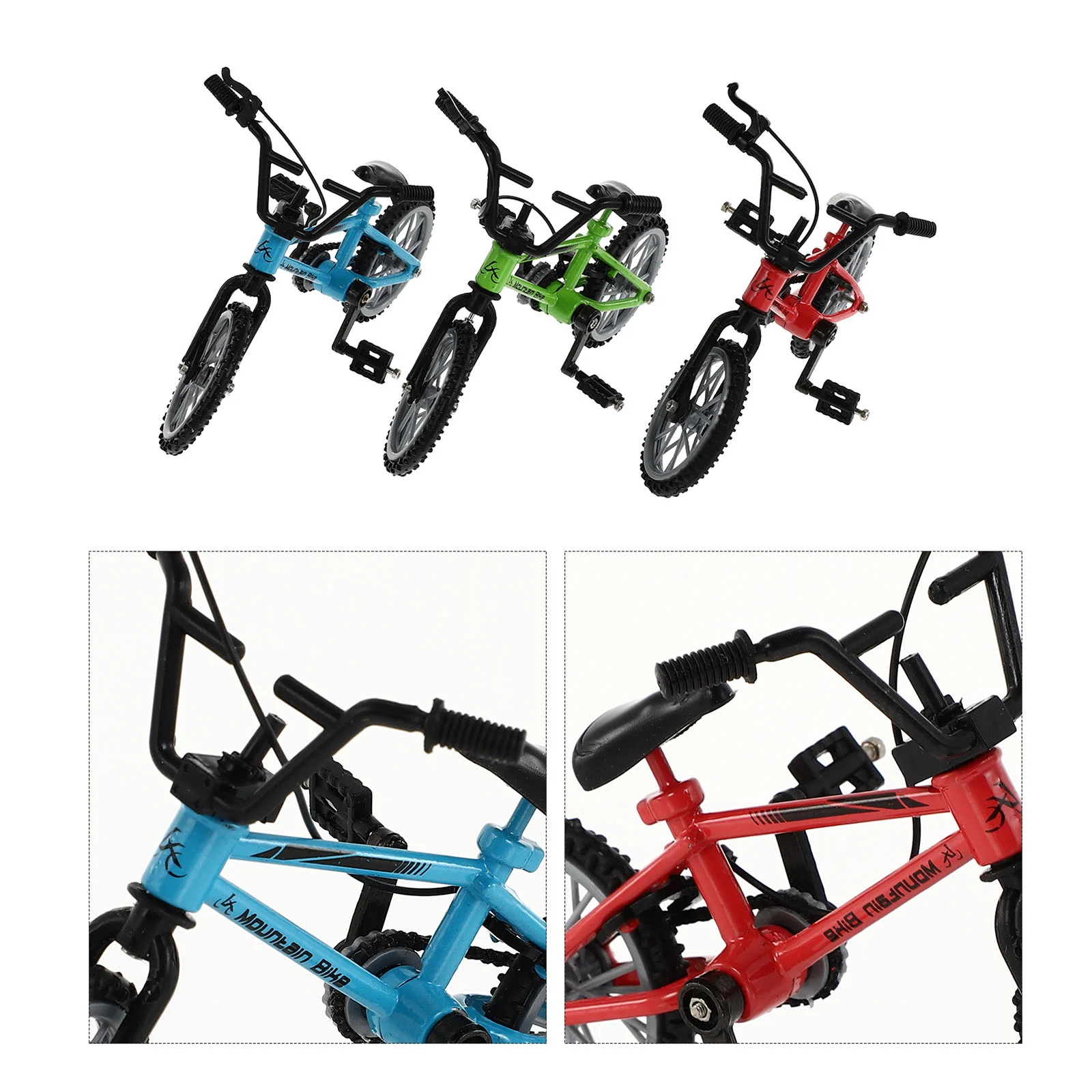 

3 Sets Finger Bikes Identity Plaything Finger Bicycles Mini Finger Bike for Education