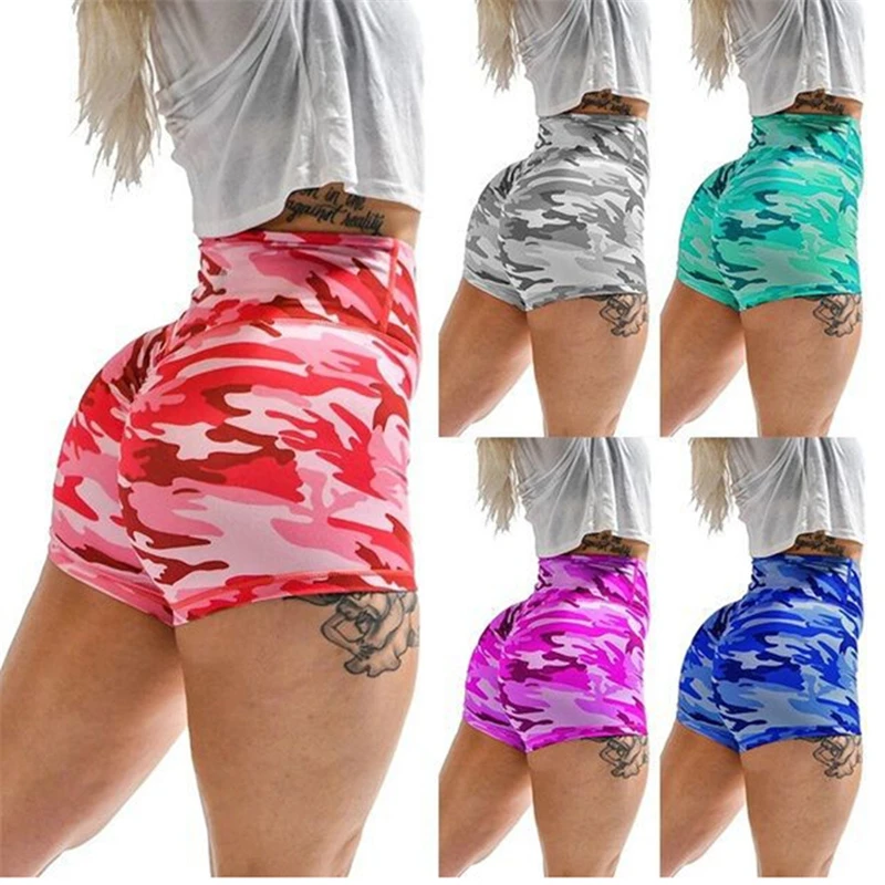 

2022 New Women Hot Shorts Summer Camouflage Shorts Slim Beachwear Casual Fitness Shorts Women Clothing