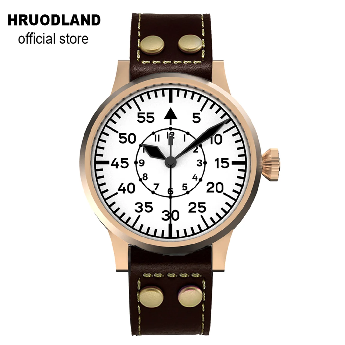 

Hruodland Retro Automatic Pilot Bronze Watches SW200 Sapphire Glass 10ATM Mechanical Luminous Aviator Military Male Wristwatches
