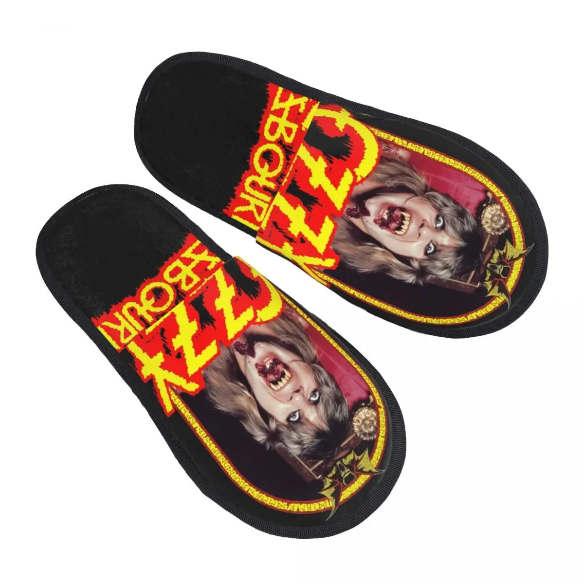 

Ozzy Osbourne British Rock Heavy Metal Singer Comfy Scuff With Memory Foam Slippers Women Spa House Shoes