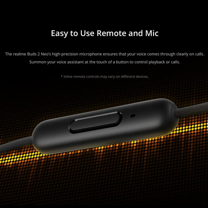 Глобальная версия Realme Buds 2 Neo Wired-3.5mm наушники с микрофоном Earbus Проводная Магнитная