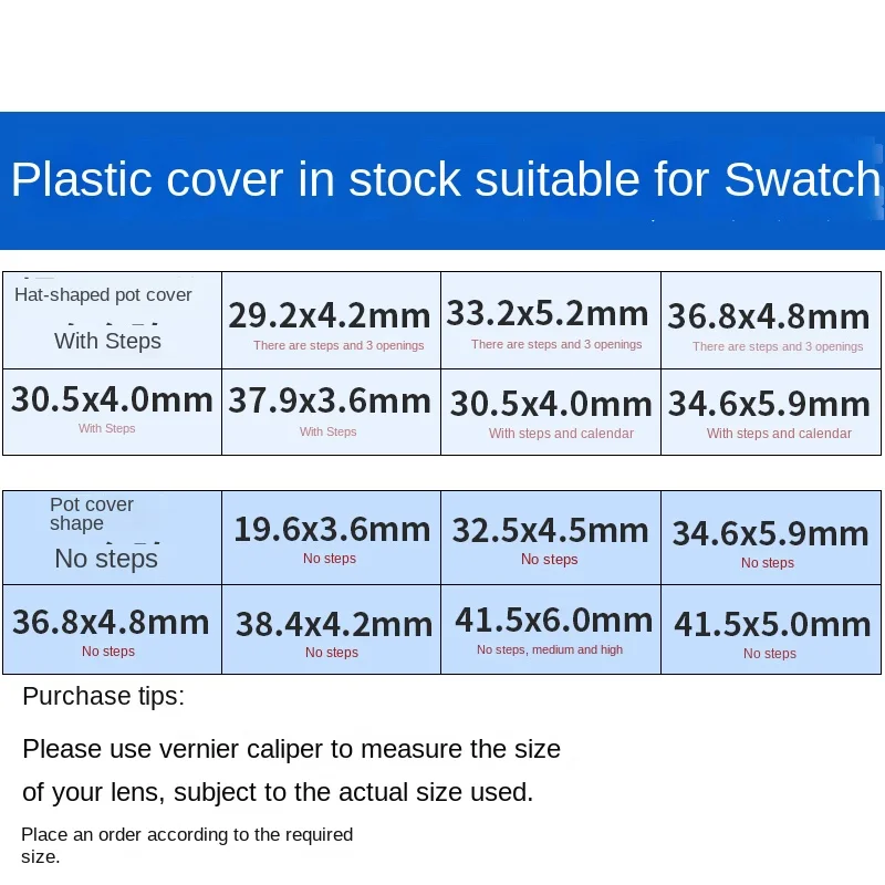 Фото Для Swatch стекло акриловое пластиковое зеркало диаметром 19,6 мм 29,2 мм 34,6 мм 37,9 мм 41,5 мм часы органическая шляпа/крышка горшка стеклянные детали №2