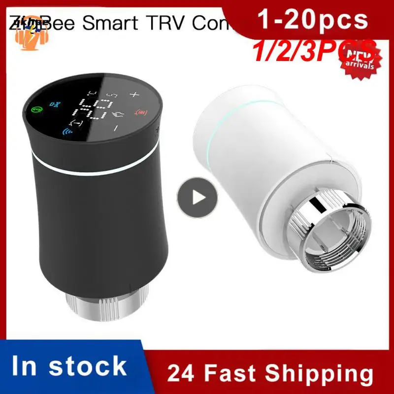 

1/2/3PCS TRV ZigBee 3.0 Tuya New Radiator Actuator Valve Smart Programmable Thermostat Temperature Heater Alexa Voice Control