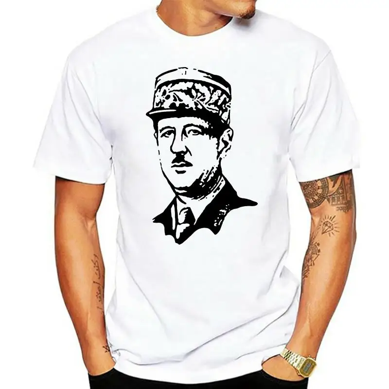 

Футболка Шарля де Голля, футболка, футболка, новый стиль, футболки, топы, высокое качество, футболка, бесплатная доставка
