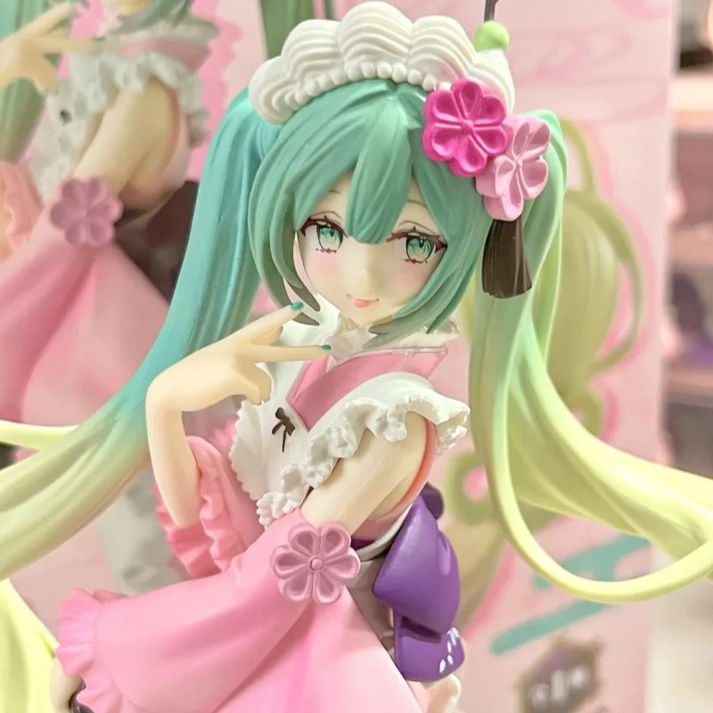 Оригинальная фигурка Vocaloid Hatsune Miku Matcha мороженое для десертной серии фигурки Bandai