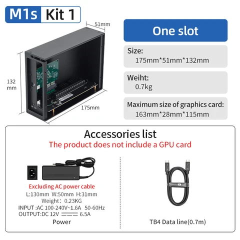 Wikingoo Док-станция Thunderbolt 3 для PCI-E
