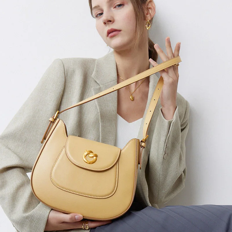 Women's Bag for Women Fashion Designer Luxury Bag 2023 New Handbags Women Premium Cowhide Ladies Elegant Shopping Shoulder Bag