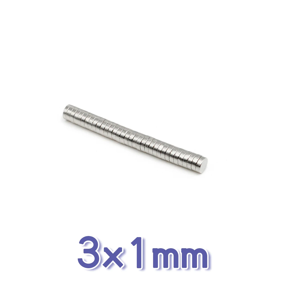 100~5000PCS/LOT NdFeB Magnet 3*1 N35 Disc MAGNET 3x1 mm Round Speaker magnets 3mm x 1mm Ball Custom Refrigerator Magnets |