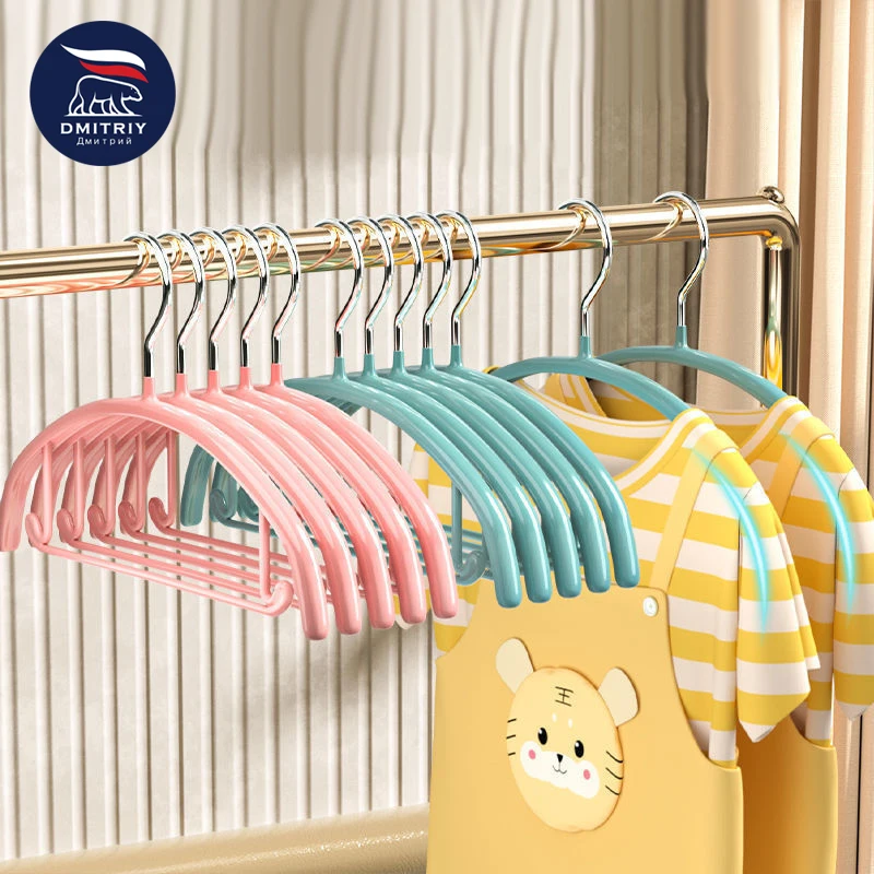 

Dmitriy Non-Slip Kids Clothes Hanger Racks Portable Display Hangers Plastic Children Coats Hanger Baby Clothing Organizer