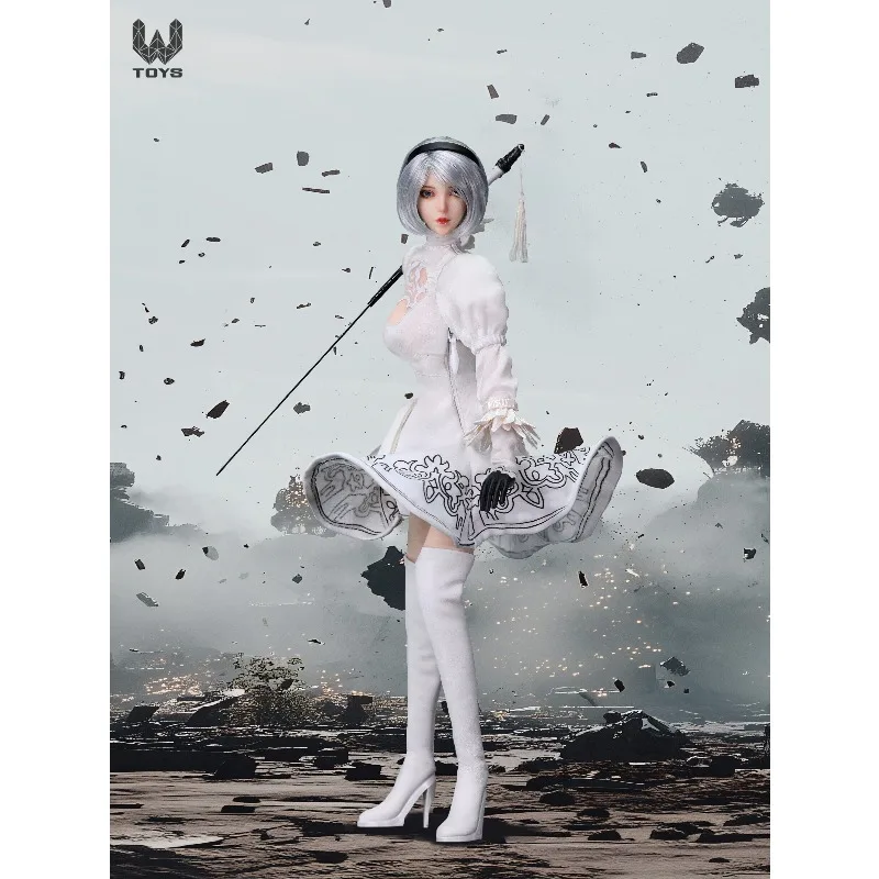 Фото WTOYS 1/6 Nier Mechanical Era Yurha 2B: Набор аксессуаров для головы и одежды персонажа Nier №1