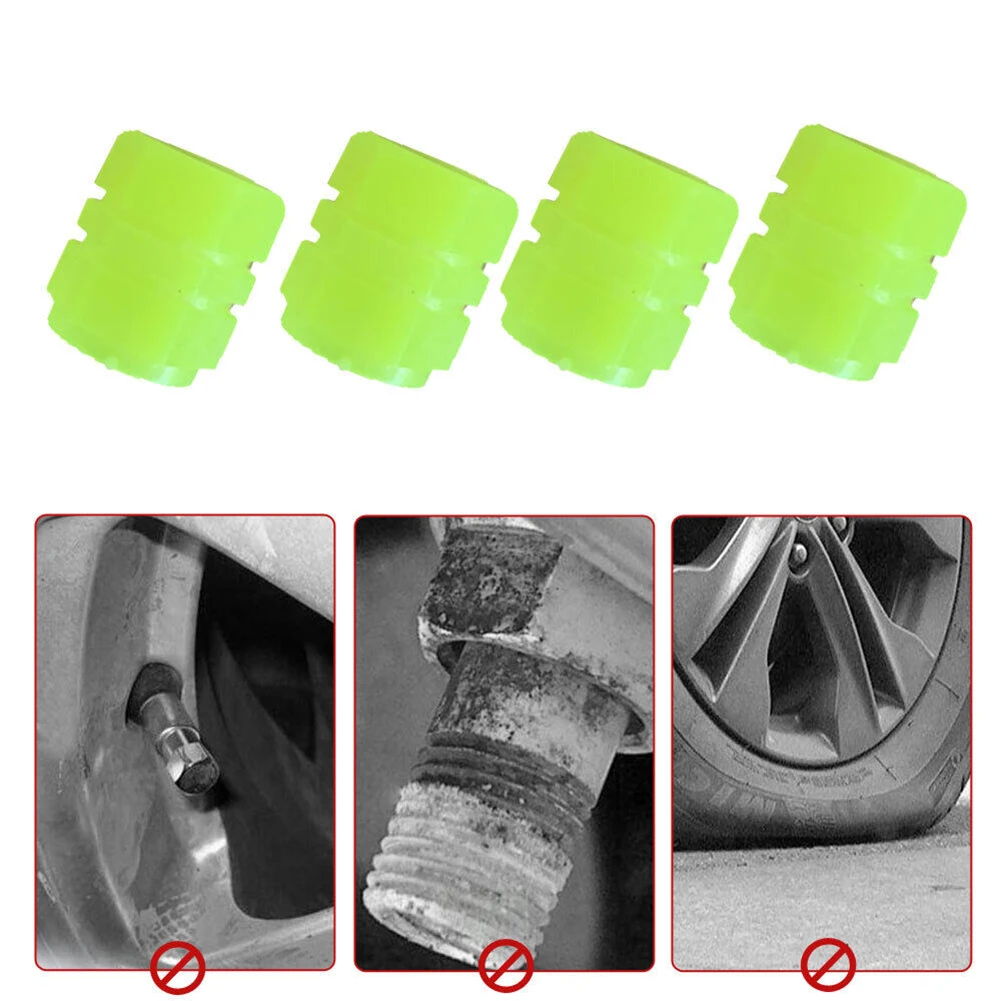 

Air Valve Stem Cap Screw Cover Car Wheel Tire Hot Sale New Practical 2022 Durable High Quality 4pcs/set Luminous