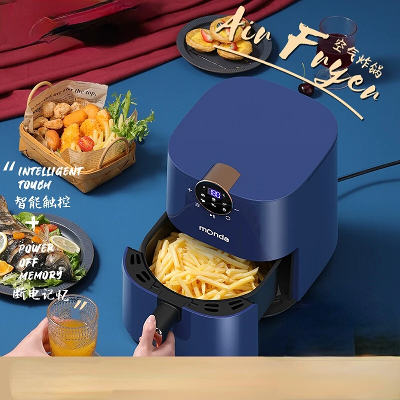 

Умная фритюрница Monda, бытовая электрическая фритюрница большой емкости объемом 4,5 л, без масла, ЖК-дисплей