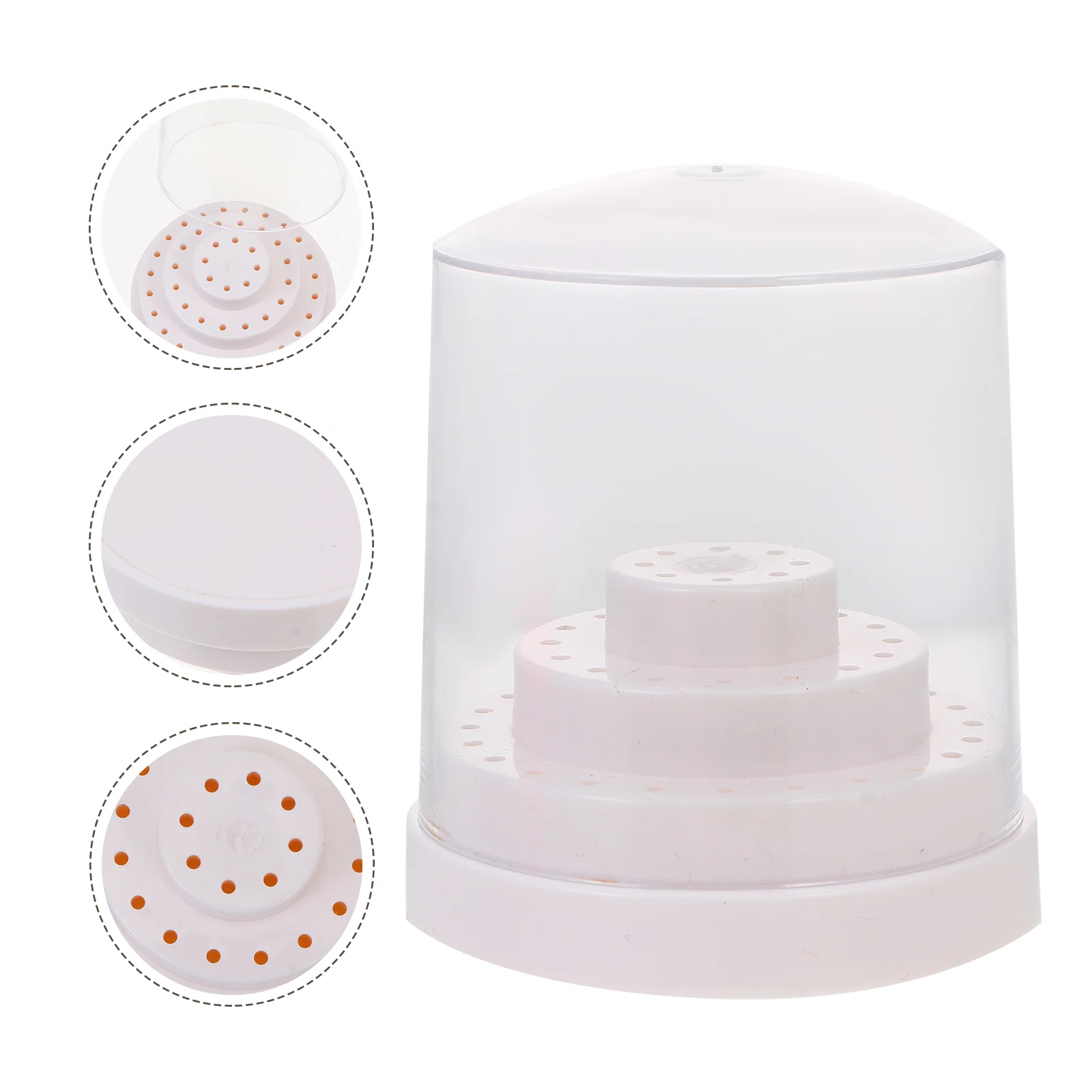 

Drill Nail Bit Organizer Stand Manicureboxcap Bits Storage Case Display Accessories