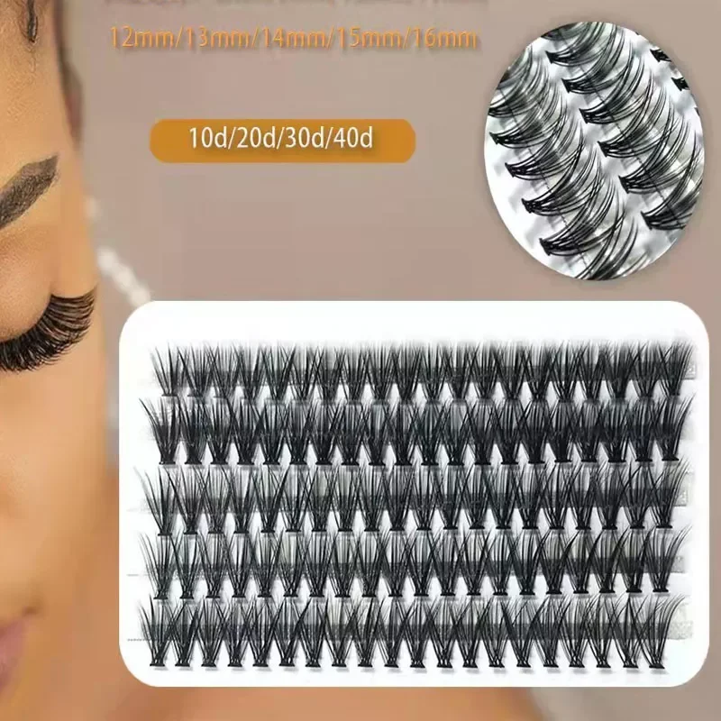 

NEW IN big capacity 100 bundles10/20/40D Eyelash Extensions 0.07mm Thickness True Mink Strip Eyelashes Natural Individual Lashes