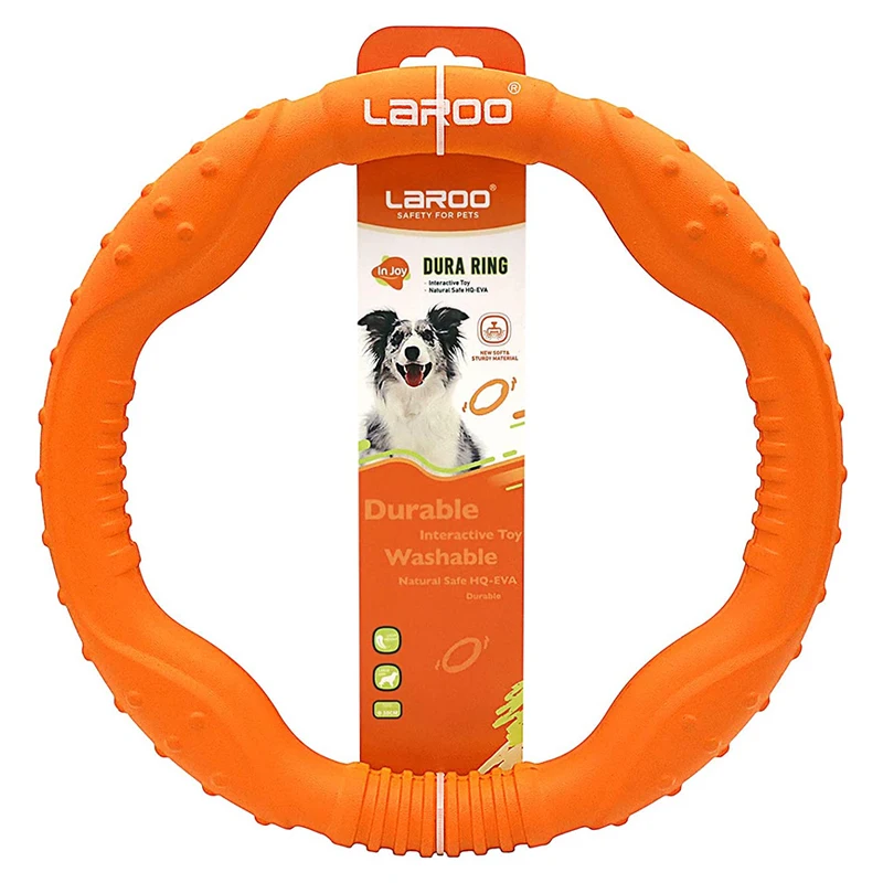 

Floating Flying Dog Disc Toy Dog Chew Toy Interactive Dog Ring Toy Teeth Clean Pet Training Outdoor for Small Medium Large Dog